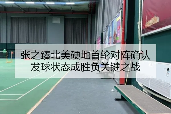 张之臻北美硬地首轮对阵确认 发球状态成胜负关键之战